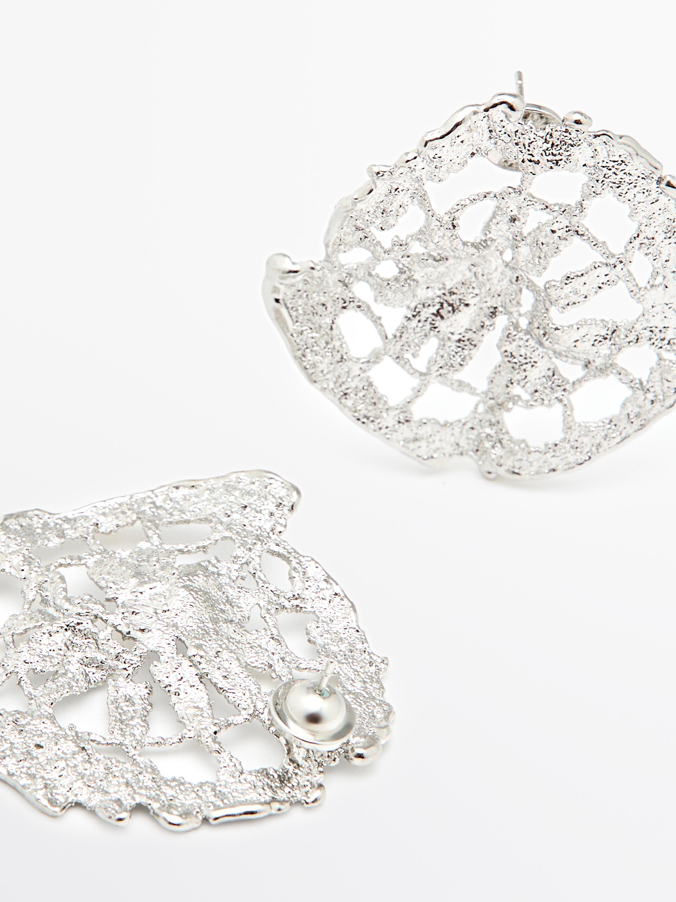 Boucles d’oreilles circulaires dentelle